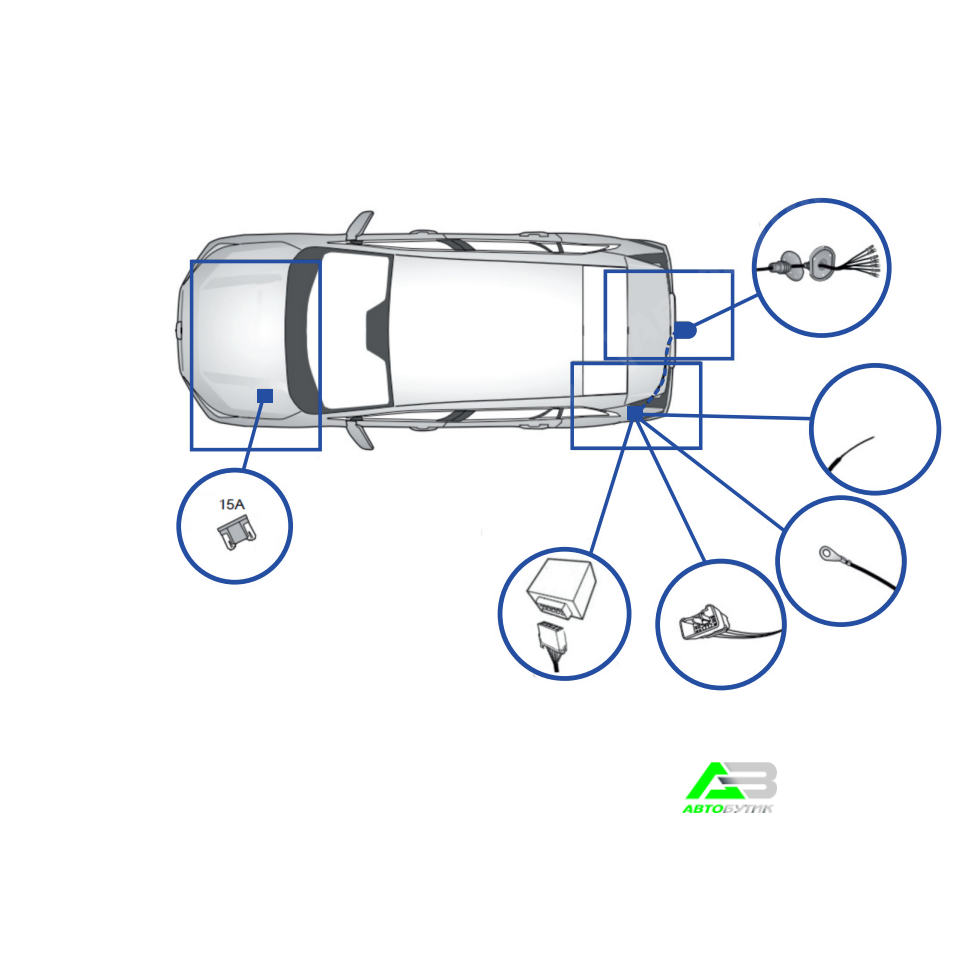 Блок согласования Toyota RAV4 IV (XA40) 2012-2015 , арт.TR40-07