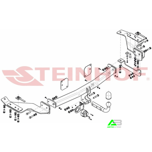 Фаркоп Kia Carnival II 2006-2014 , арт.K065