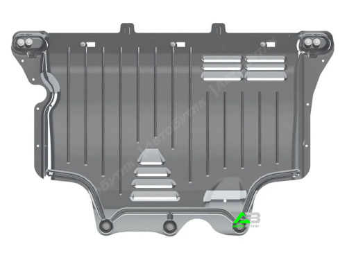 Защита картера двигателя и КПП SHERIFF для Volkswagen Tiguan, Алюминий 3 мм, арт. 26.3493 V4