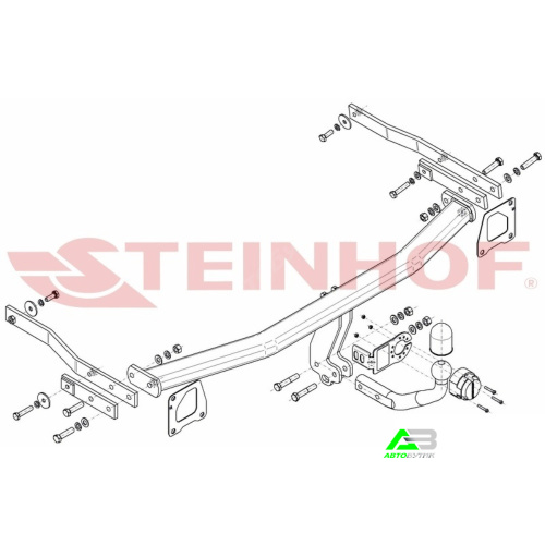 Фаркоп Renault Megane III 2008-2012 , арт.R112