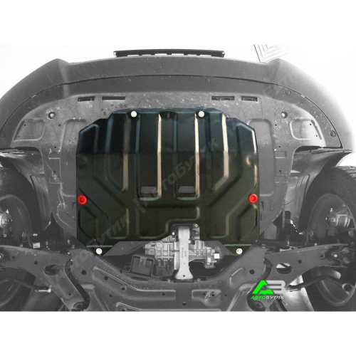 Защита картера двигателя и КПП АвтоБроня для Hyundai ix35, Сталь 1,8 мм, арт. 111.02352.1