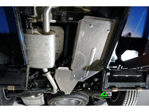 Защита топливного бака TCC для Hyundai Santa Fe, Алюминий 4 мм, арт. ZKTCC00480