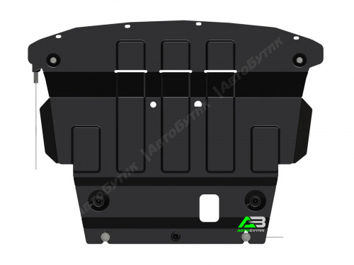 Защита картера двигателя и КПП SHERIFF для Ford Fiesta, Сталь 2 мм, арт. 08.4226