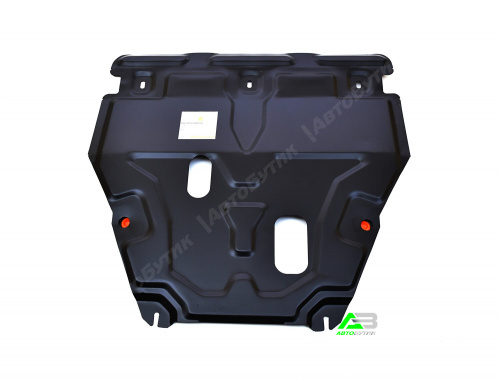 Защита картера двигателя и КПП ALFeco для Ford Fiesta, Сталь 2 мм, арт. ALF0739st