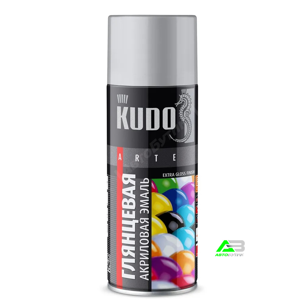 Эмаль универсальная "светло-серая" KUDO, 520 мл (аэрозоль), арт. KU-A7035