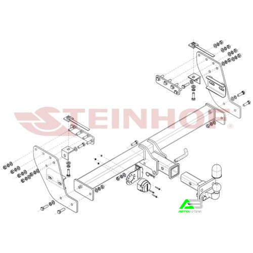 Фаркоп Fiat Fullback 2015-2020 , арт.M333