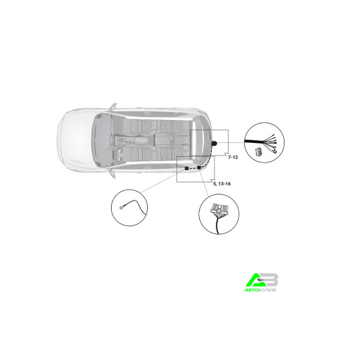 Блок согласования Kia Ceed III 2018-2021 Хэтчбэк 5 дв. только для а/м с подготовкой Smart-Connect 7pin c отключением парктроника Hak-System Арт. 16100