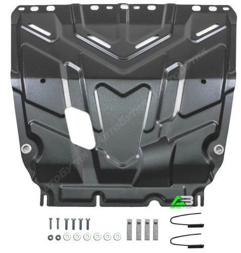 Защита картера двигателя и КПП AutoMax для Ford C-MAX, Сталь 1,4 мм, арт. AM18502