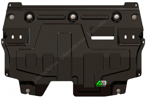 Защита картера двигателя и КПП SHERIFF для Volkswagen Polo, Сталь 1,8 мм, арт. 26.2088 V1
