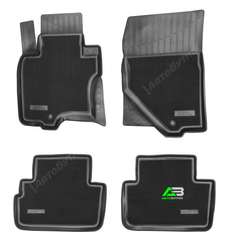 Коврики в салон Infiniti FX (S51) 2008-2012, комбинированные Norplast, Черный, Арт. NPA10C33530CM