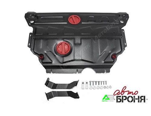 Защита картера двигателя и КПП АвтоБроня для Skoda Octavia, Сталь 1,8 мм, арт. 111.05114.1