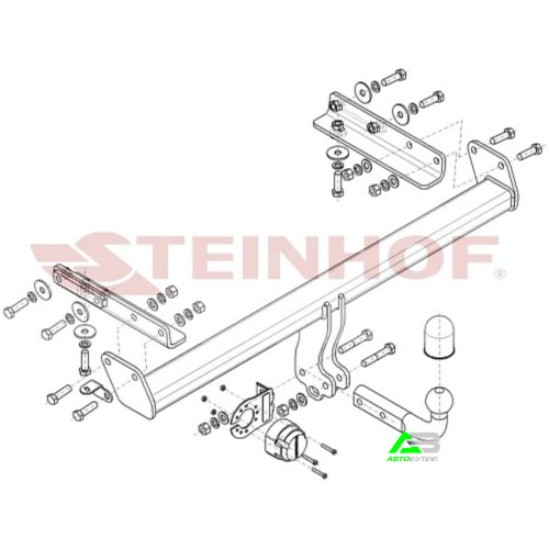 Фаркоп Subaru Outback VI (BT) 2022- рестайлинг , арт.S435