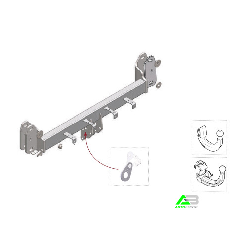 Фаркоп BMW X3 (F25) 2010-2014 в т.ч. версия M-Sport WESTFALIA Арт. 303495600001