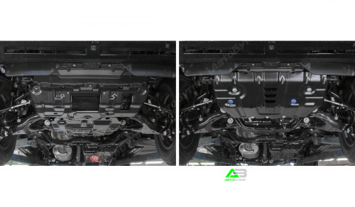 Защита картера двигателя Rival для Toyota Land Cruiser Prado, Сталь 1,8 мм, арт. 111.9516.1