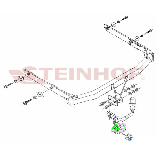 Фаркоп Ford Fusion I 2005-2012 рестайлинг , арт.F236