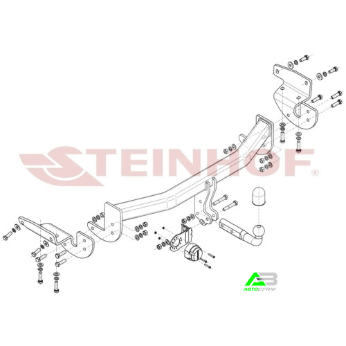 Фаркоп Lexus RX IV 2015-2019 , арт.L167