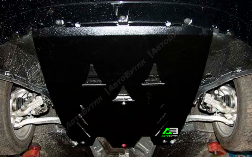 Защита картера двигателя и КПП SHERIFF для Audi A4, Сталь 2,5 мм, арт. 02.0817