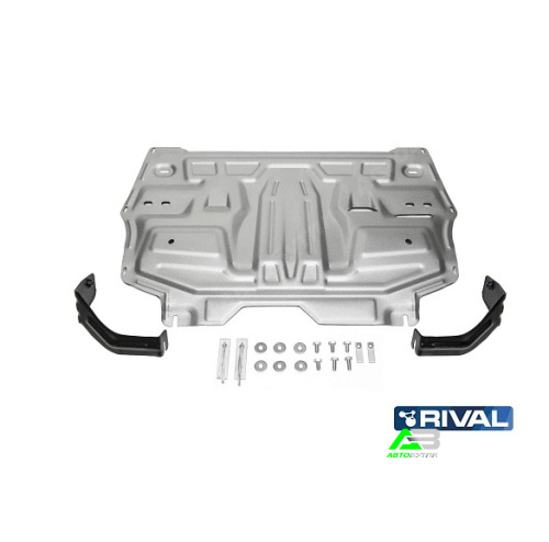 Защита картера двигателя и КПП Rival для SEAT Ibiza, Алюминий 3 мм, арт. 33358421