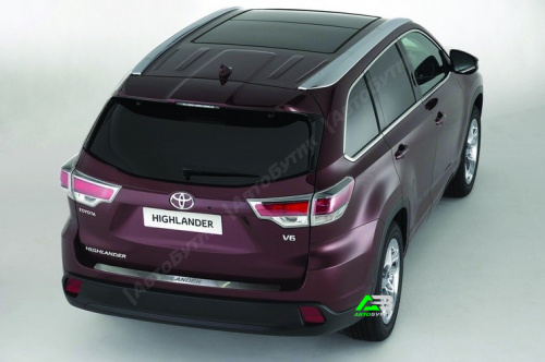 Toyota Highlander III 2013-2019 Hакладка на бампер с рисунком СОЮЗ-96, арт. TOHR.36.3942
