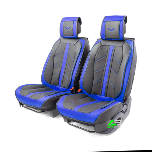Каркасные 3D накидки на передние сиденья CarPerformance, 2 шт. материал плотная экокожа класса преми