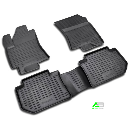 Коврики в салон Subaru Tribeca  2004-2007, полиуретан Element, Серый, Арт. NLC.46.05.211