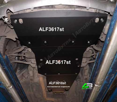Защита картера двигателя и радиатора ALFeco для Mercedes-Benz CLK-Класс, Сталь 2 мм, арт. 