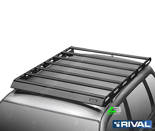 Багажник алюминиевый (платформа) для LADA (ВАЗ) Niva II (Travel) 2020-, 1470x1180 RIVAL арт. T.6004.1