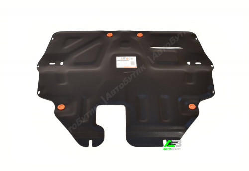 Защита картера двигателя и КПП ALFeco для Volkswagen Polo, Сталь 2 мм, арт. ALF2624st