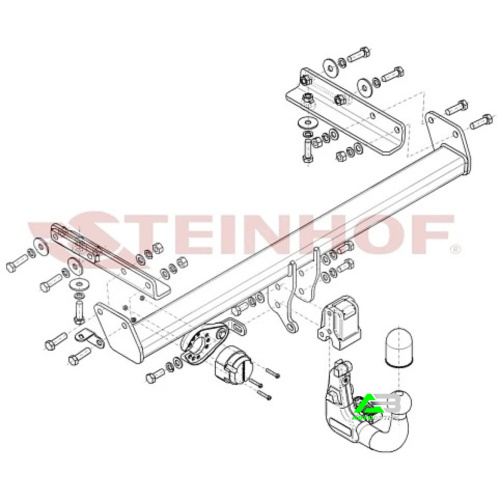 Фаркоп Subaru Outback VI (BT) 2022- рестайлинг , арт.S436