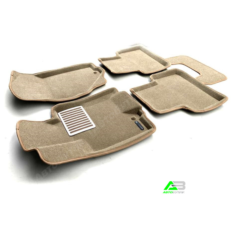 Коврики в салон Infiniti FX (S50) 2002-2006, 3D ткань Euromat LUX, Бежевый, Арт. EM3D-002803T