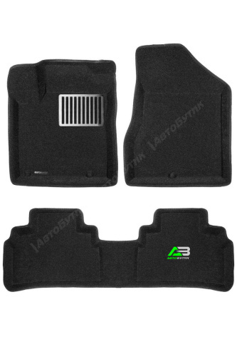 Коврики в салон Nissan Murano (Z52) 2014-2023, 3D ткань Euromat LUX, Черный, Арт. EM3D003729