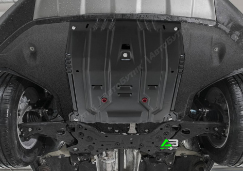 Защита картера двигателя и КПП АвтоБроня для Hyundai Santa Fe, Сталь 1,8 мм, арт. 111.02375.1