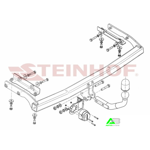 Фаркоп Nissan Note I (E11) 2005-2008 , арт.N065