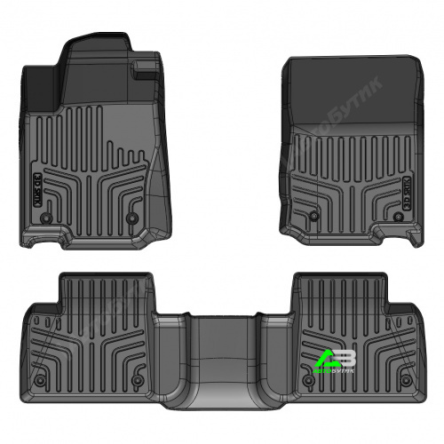 Коврики в салон SRTK Mercedes-Benz M-Класс  (W166) 2011-2015, арт. 3D.MB.GLE.C.15G.08004