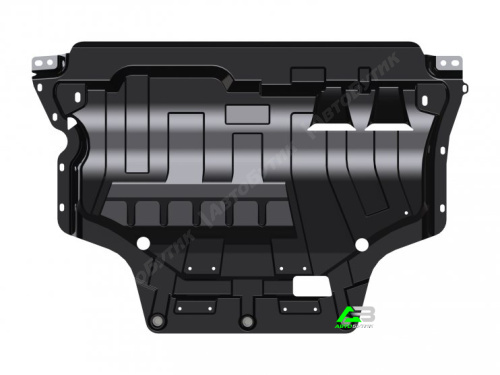 Защита картера двигателя и КПП SHERIFF для Volkswagen Tiguan, Сталь 1,8 мм, арт. 26.3333