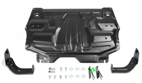 Защита картера двигателя и КПП AutoMax для SEAT Ibiza, Сталь 1,4 мм, арт. AM58771