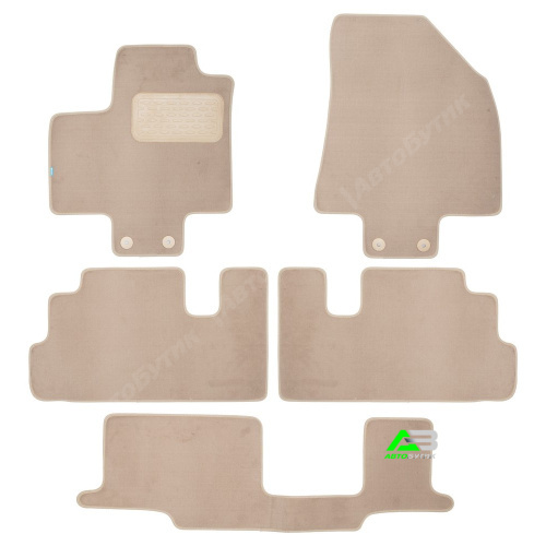 Коврики в салон Nissan Pathfinder (R53) 2021-, текстильные Klever premium, Бежевый, Арт. KLEVER0403606622112KH