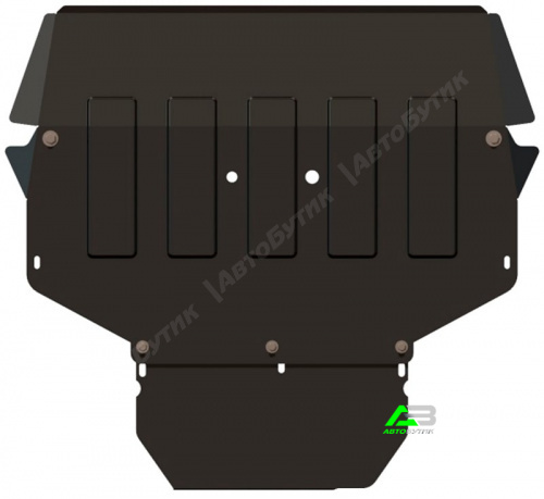 Защита картера двигателя и КПП SHERIFF для Skoda Octavia, Сталь 2 мм, арт. 21.0780